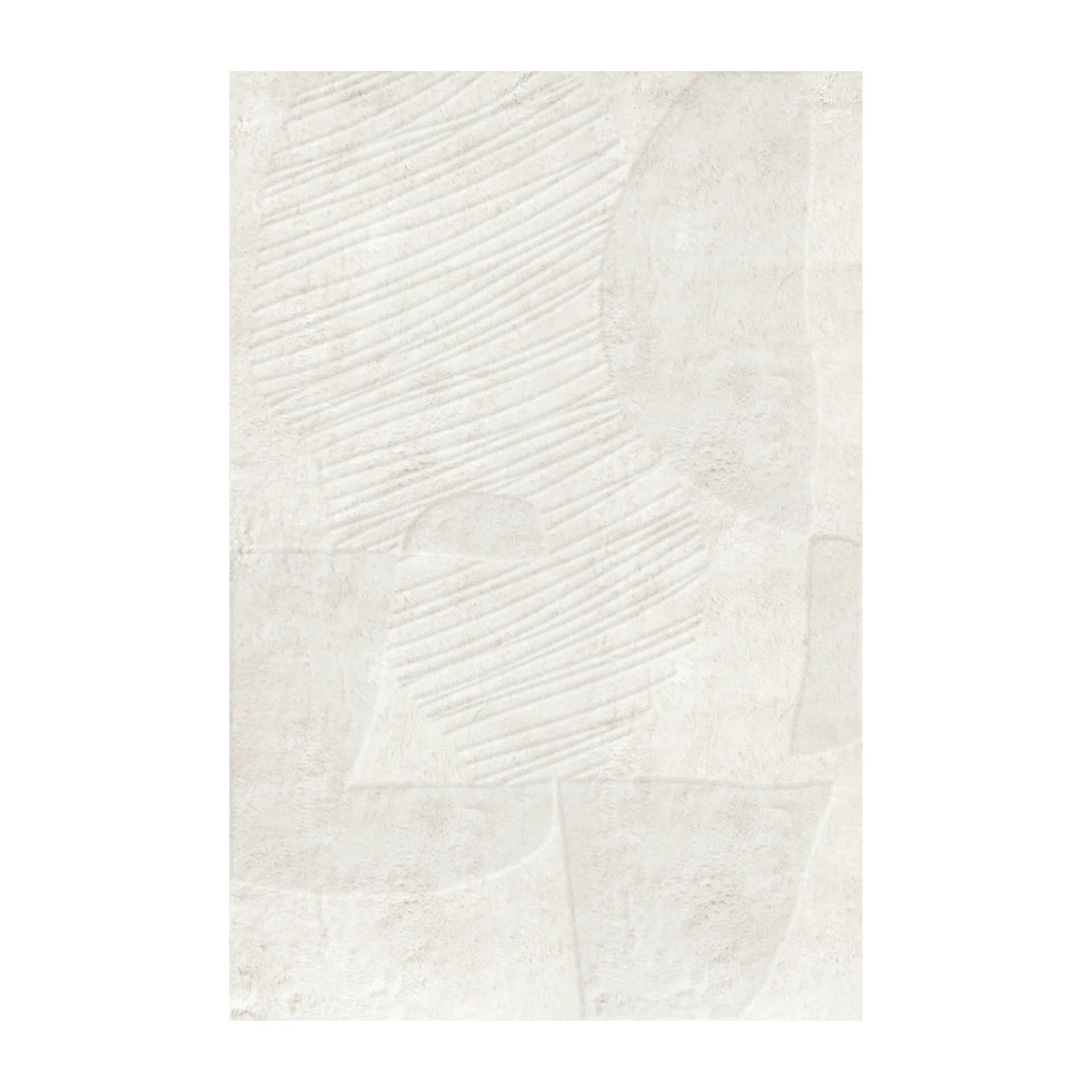 Layered Tapis en laine Artisan Guild Bone white cm