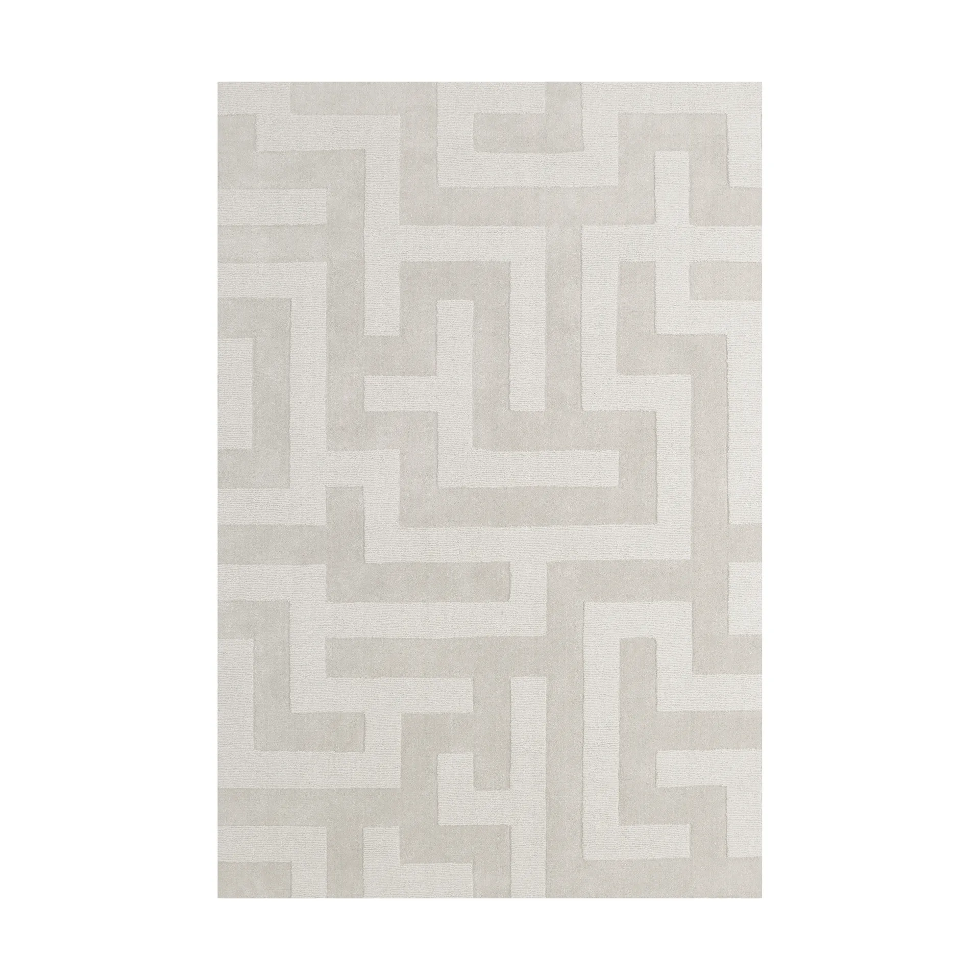 Layered Tapis en laine Byzantine grande Light oatmeal, cm