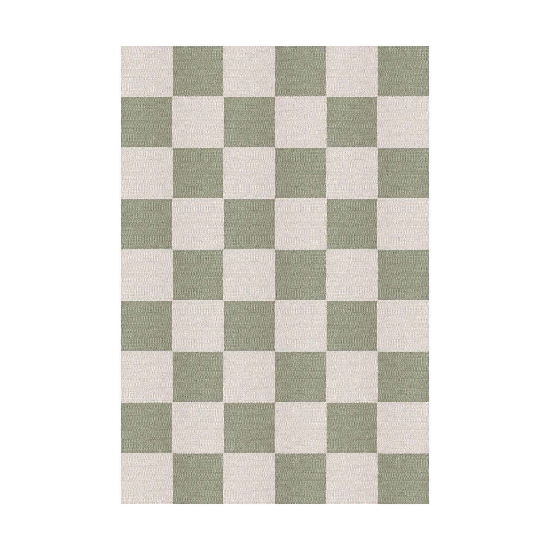 Layered Tapis en laine Chess Sage, cm