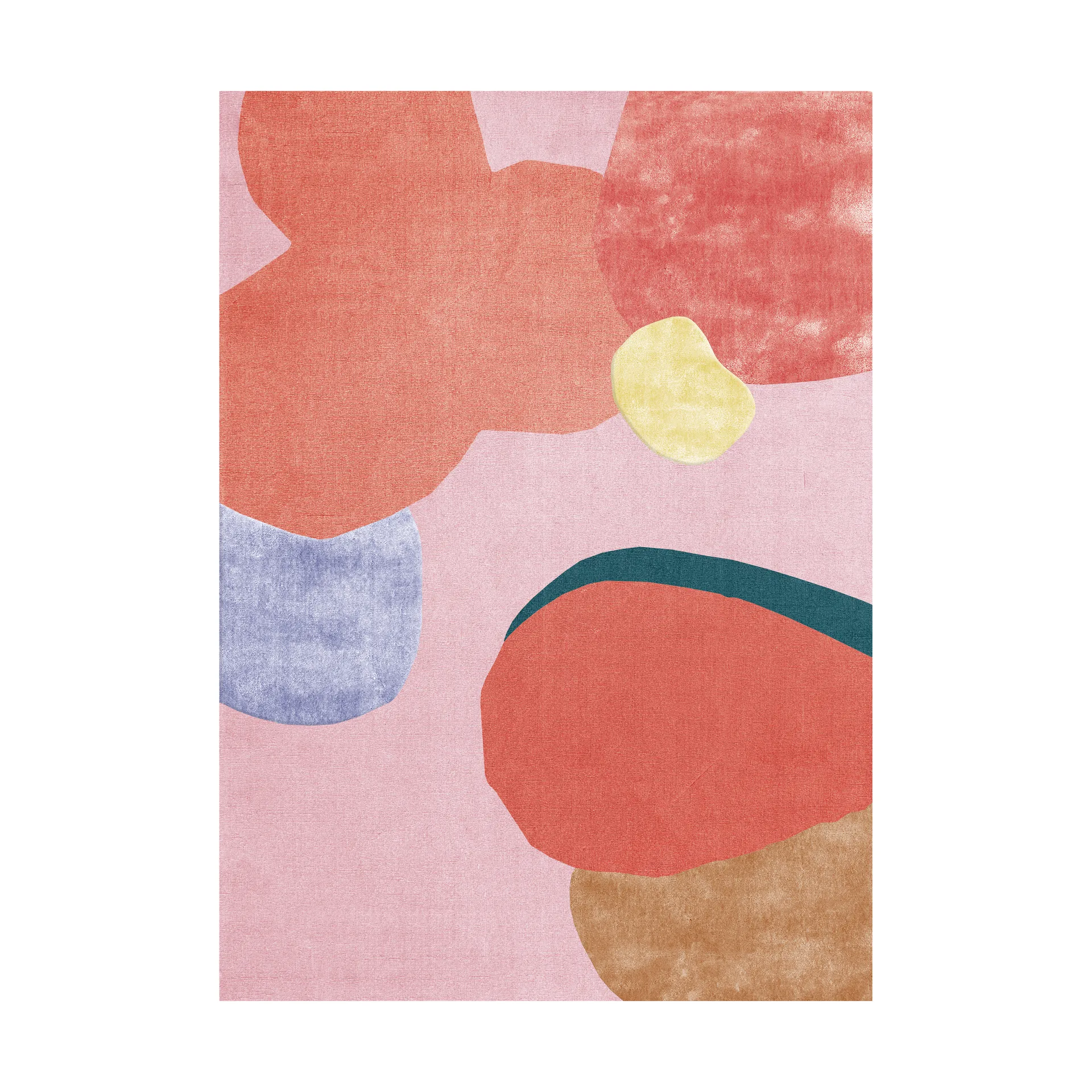 Layered Tapis en laine Flower Field cm Pink — vue 6