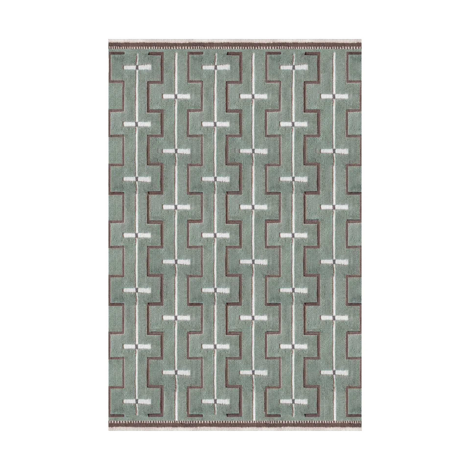 Layered Tapis en laine Johanna Sage, cm