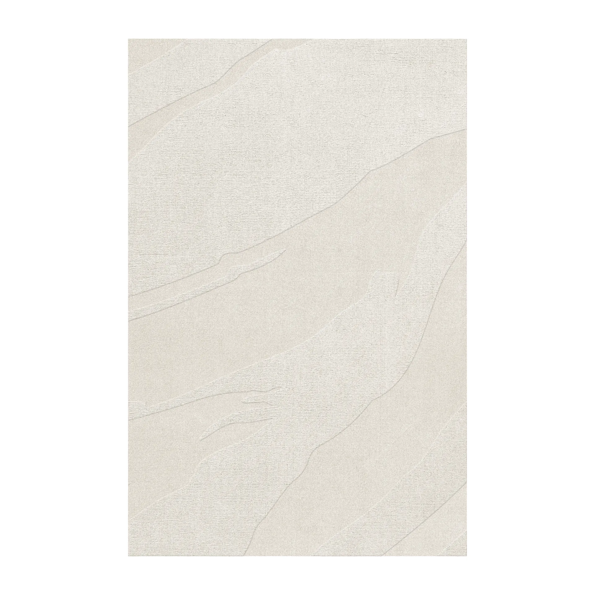 Layered Tapis en laine Nami Bone White cm