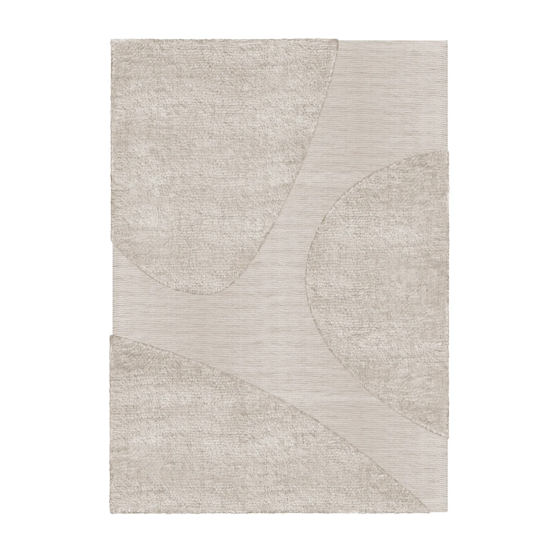 Layered Tapis en laine Punja plasma cm Sable melange