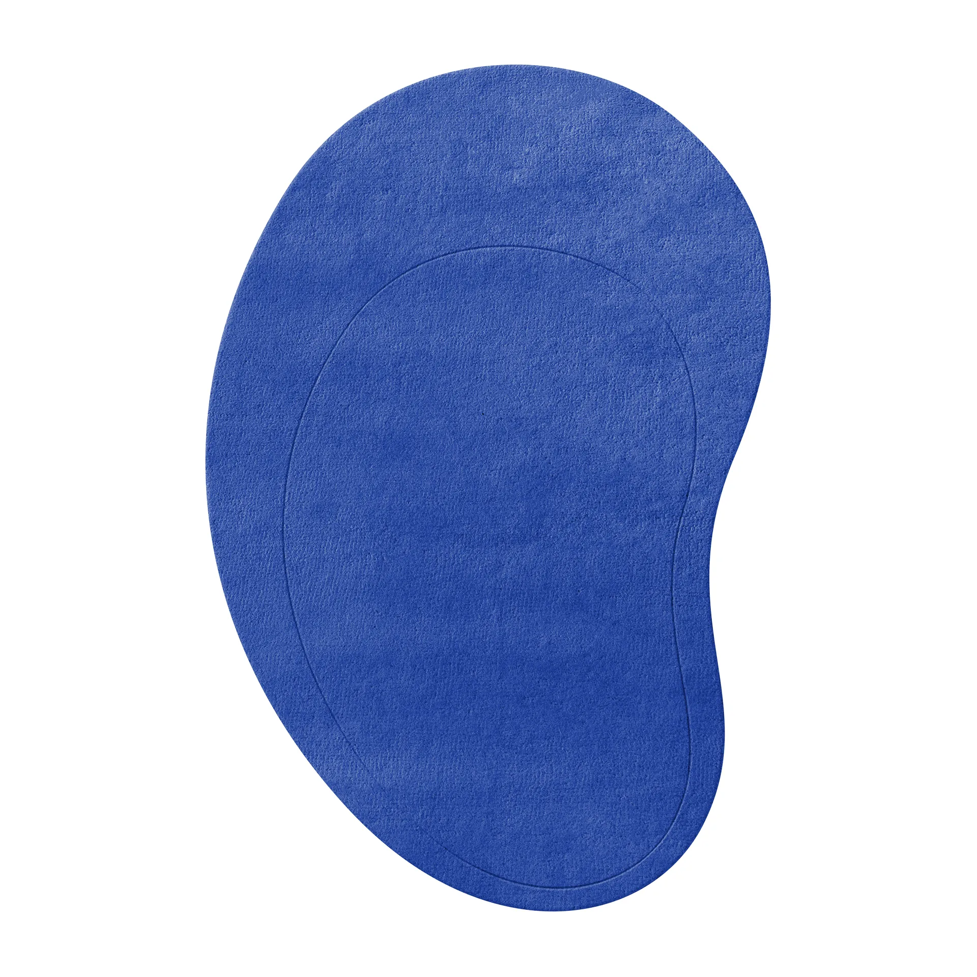 Layered Tapis en laine Residue Cobalt, cm