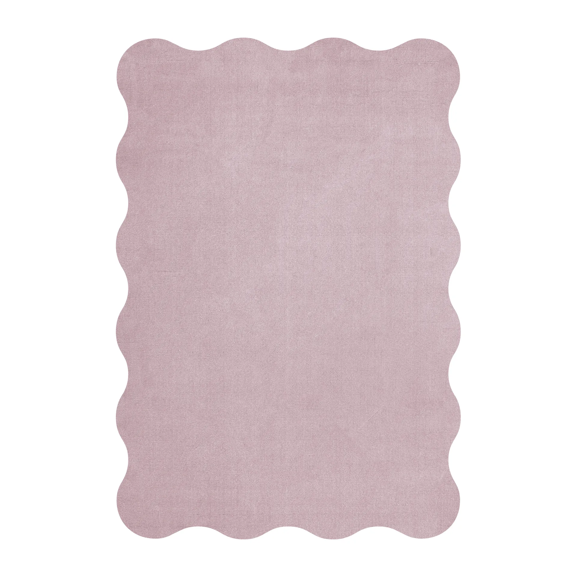 Layered Tapis en laine Scallop cm Pink lavender