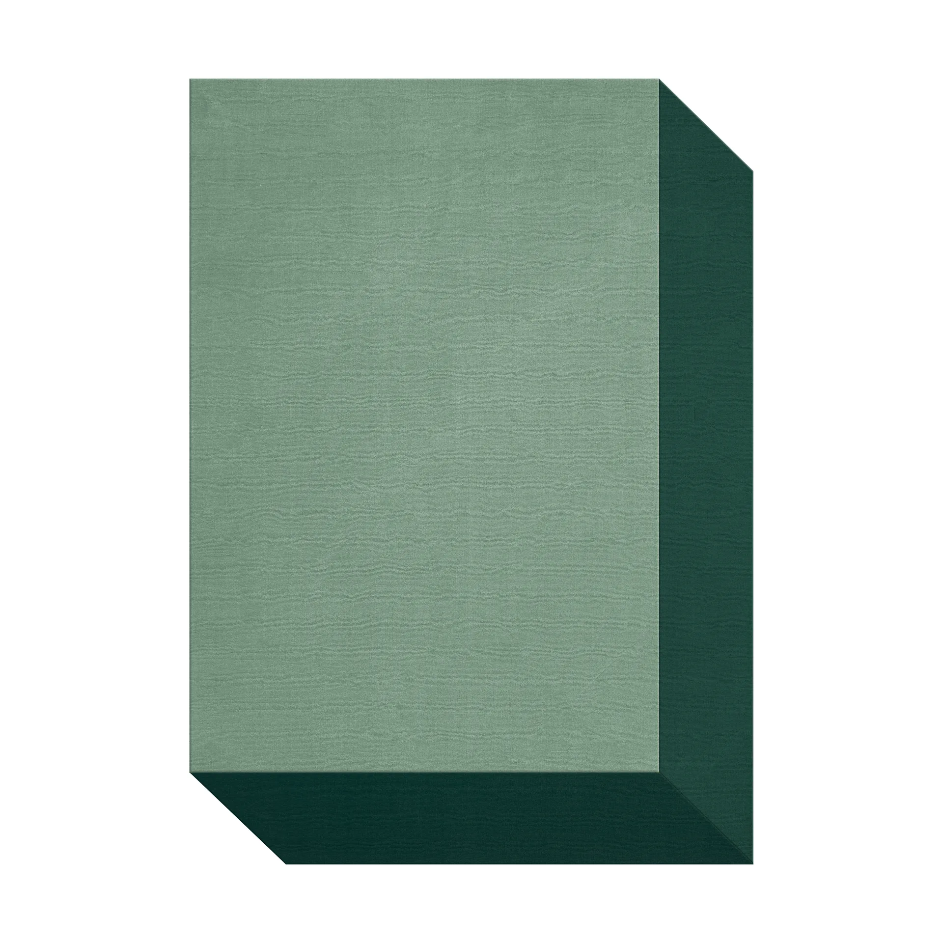 Layered Tapis en laine Teklan Box Greens, cm