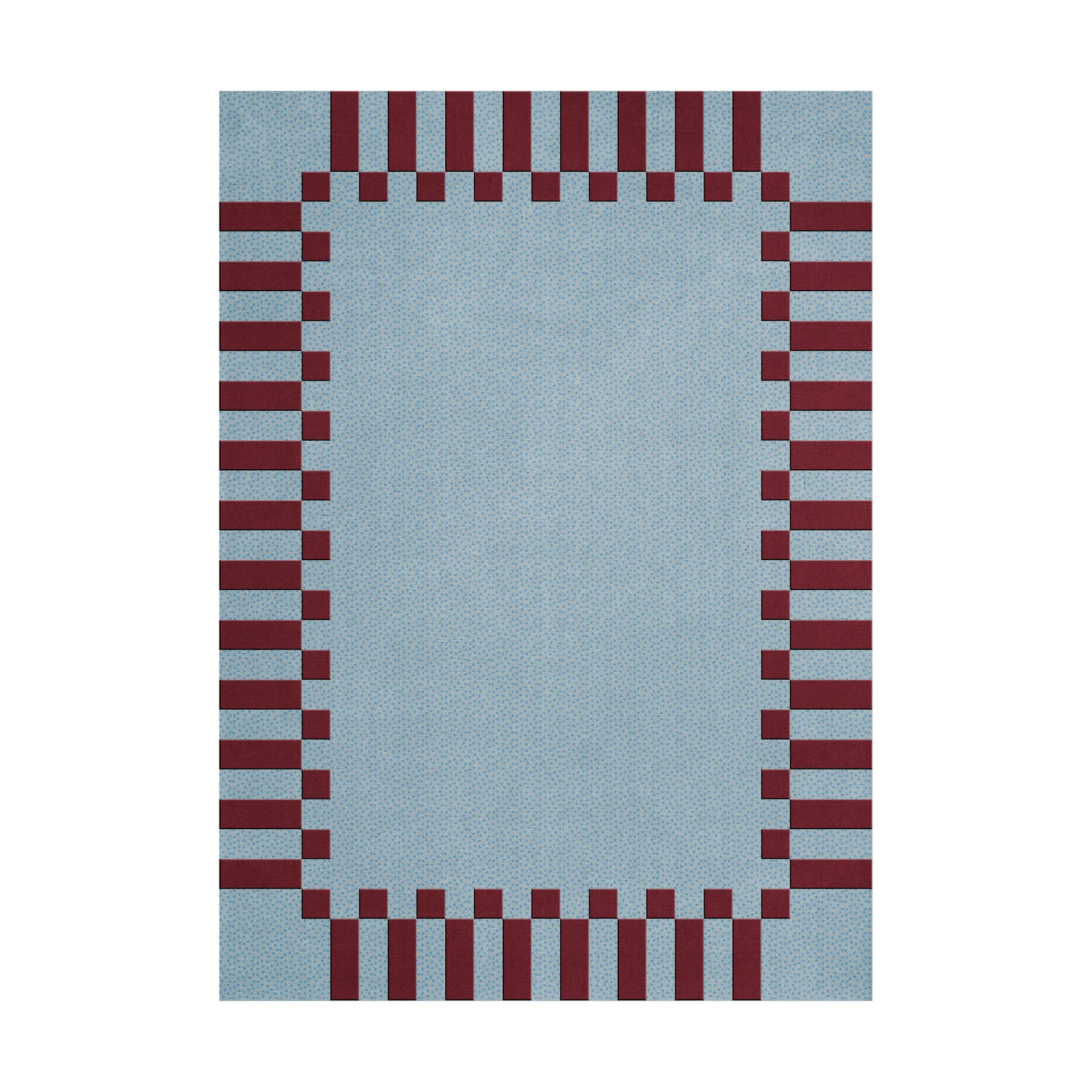 Layered Tapis en laine Teklan Frame Mulberry sky, cm