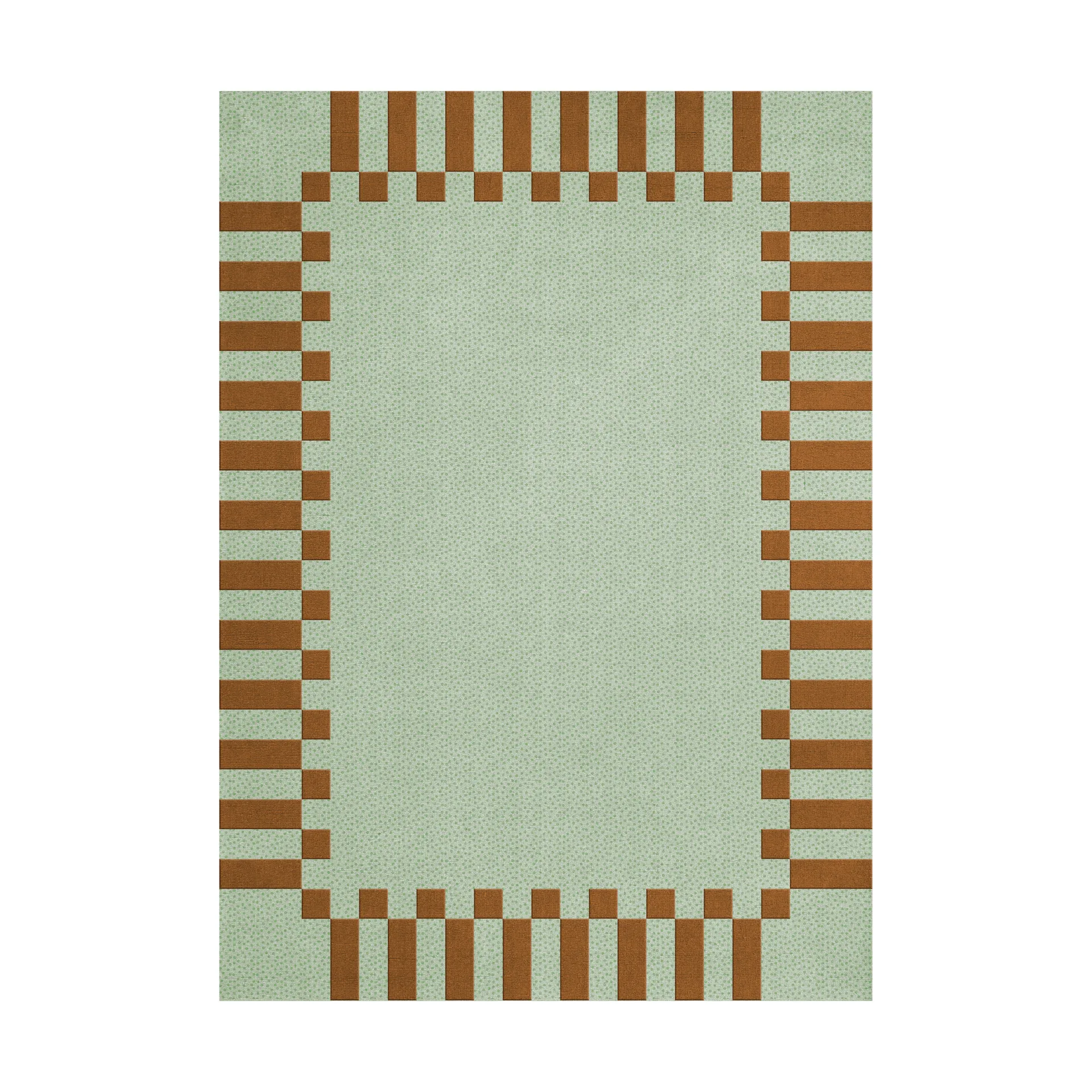 Layered Tapis en laine Teklan Frame Pistachio camel, cm