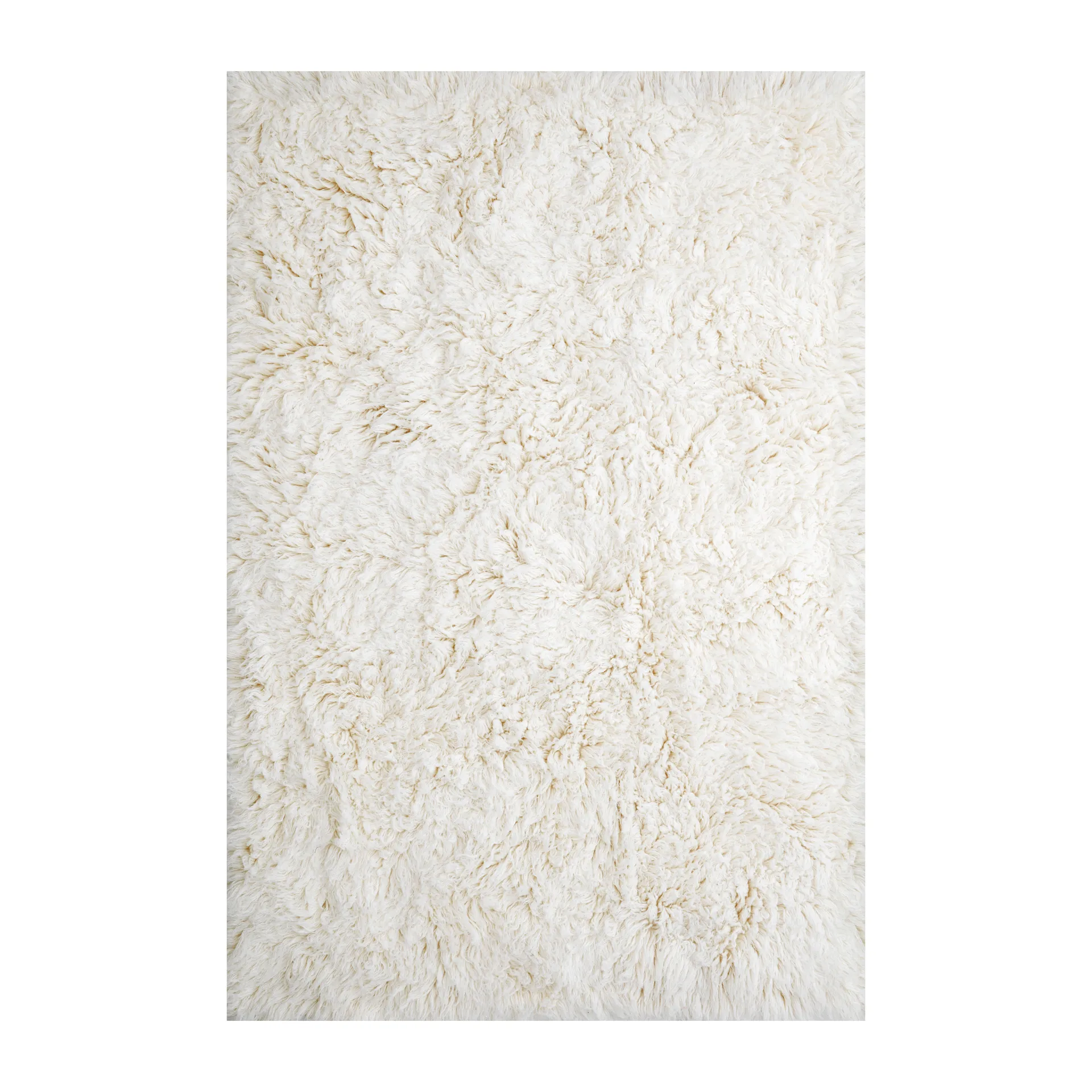 Layered Tapis Shaggy cm Bone White