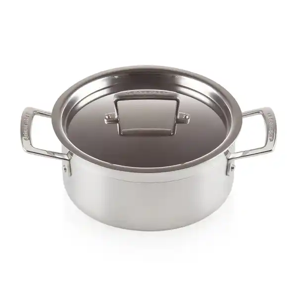 Le Creuset 3-Ply låg gryta med lock, 3 l