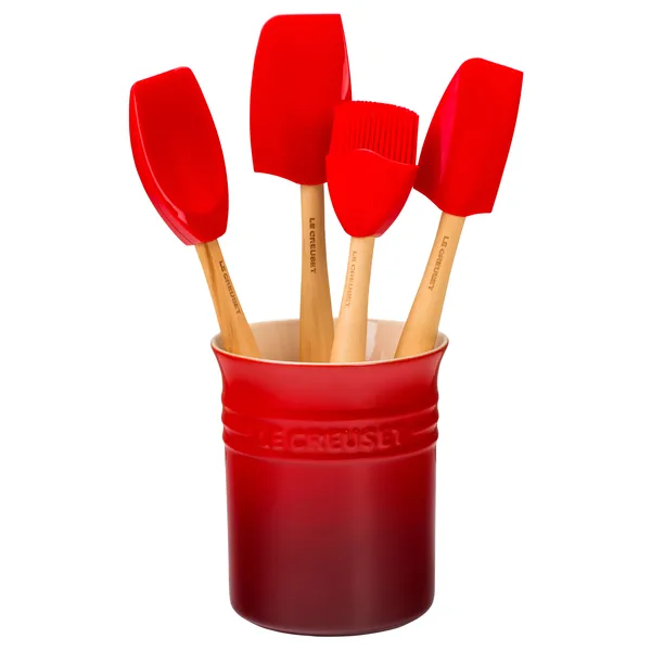 Le Creuset förvaringskrus med redskap, Cerise