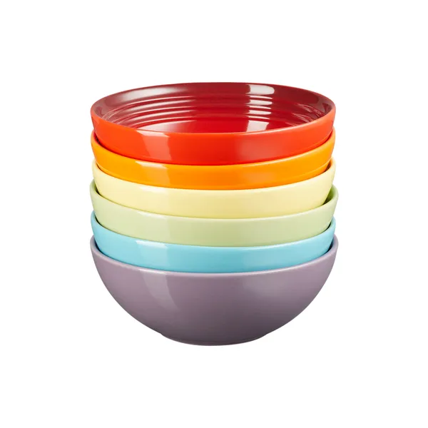 Le Creuset Signature djup tallrik 16 cm 6-pack, Rainbow