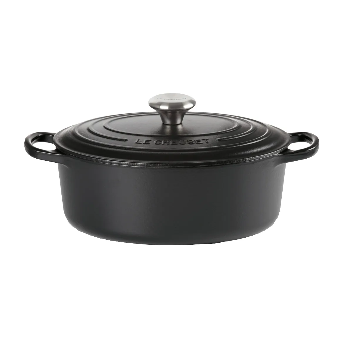 Le Creuset Le Creuset Signature oval gryta 6,3 l Matte black