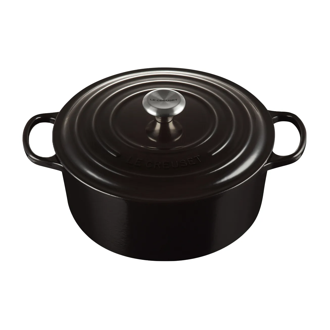 Le Creuset Le Creuset Signature rund gryta 6,7 l Black
