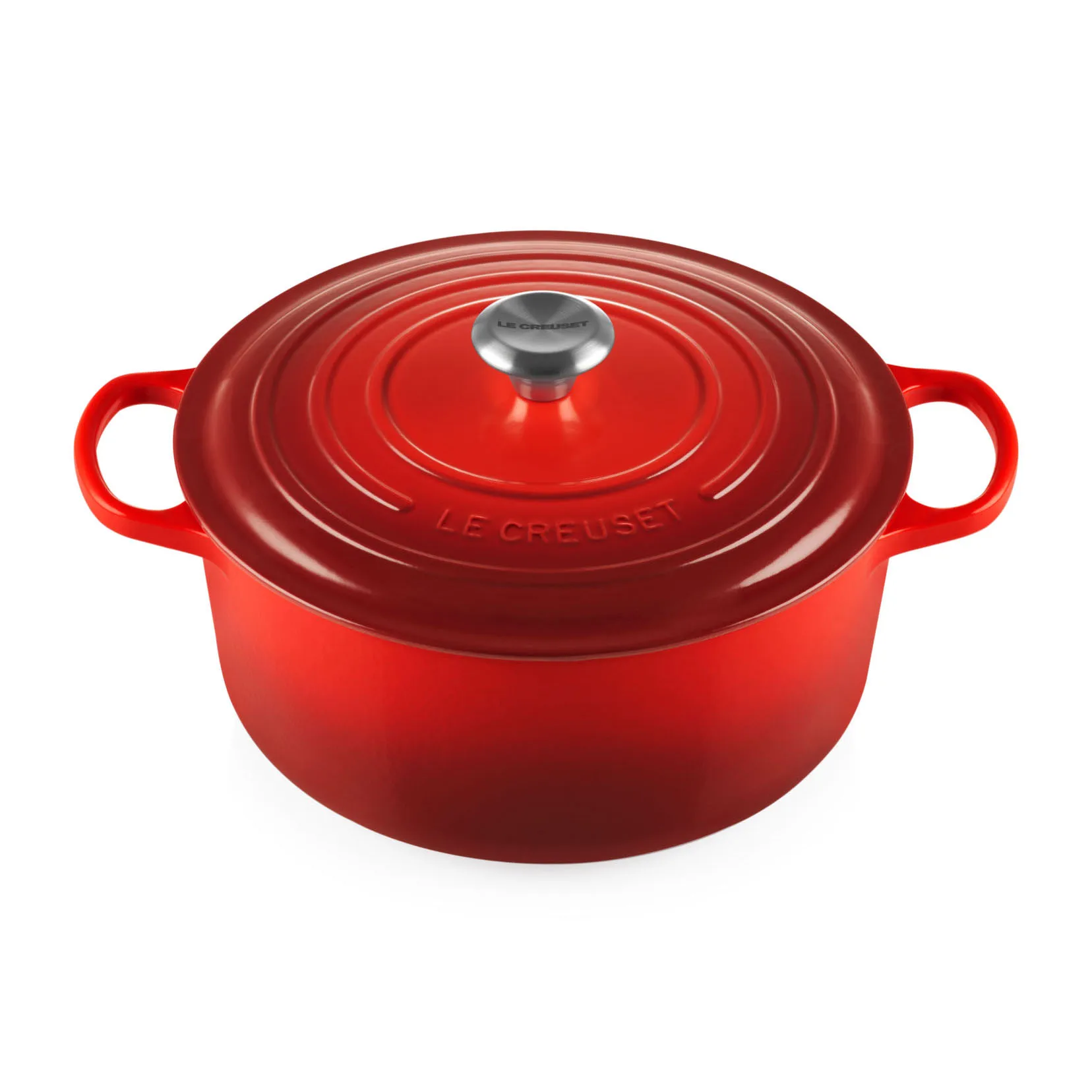 Le Creuset Le Creuset Signature rund gryta 6,7 l Cerise