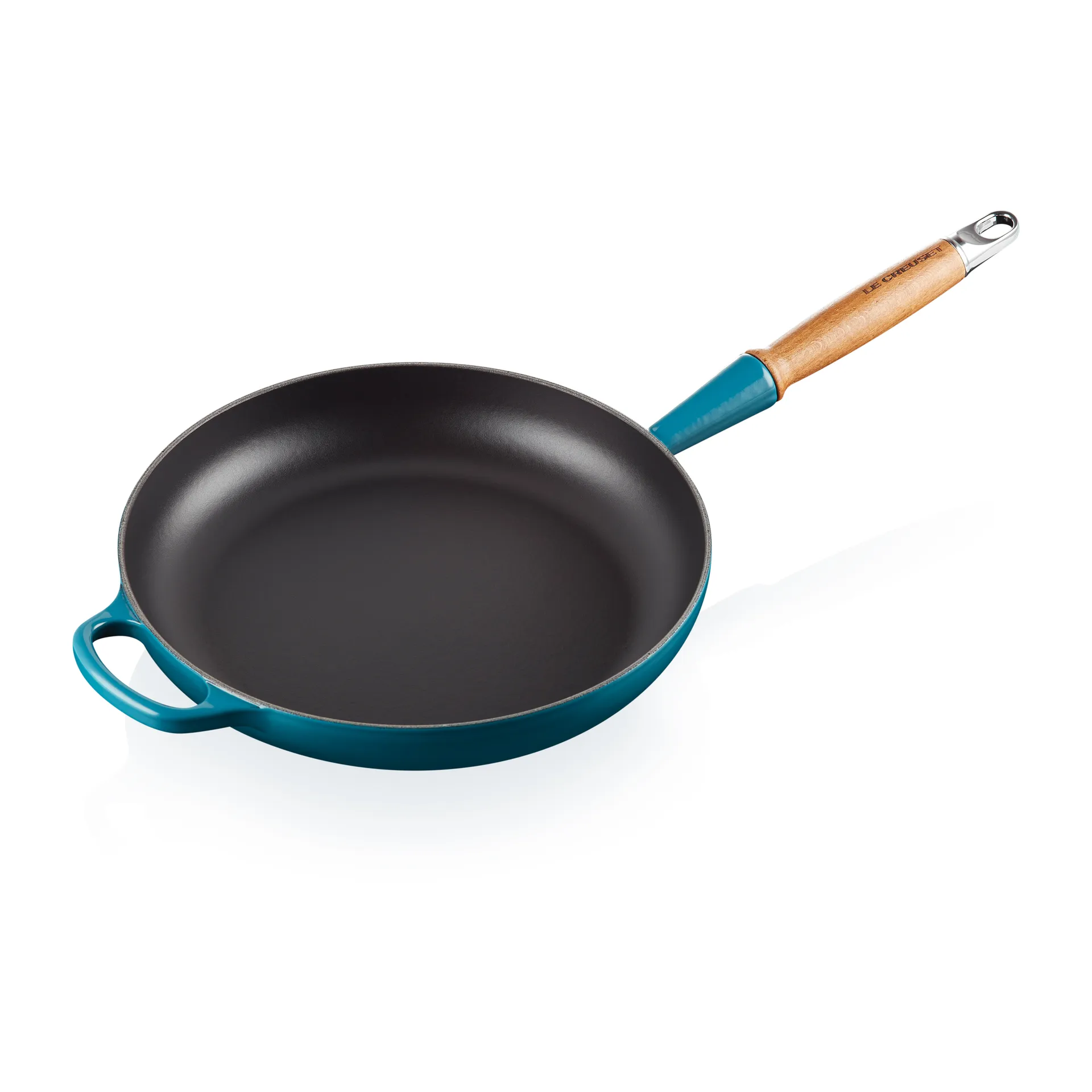 Le Creuset Le Creuset Signature stekpanna trähandtag 28 cm Deep Teal