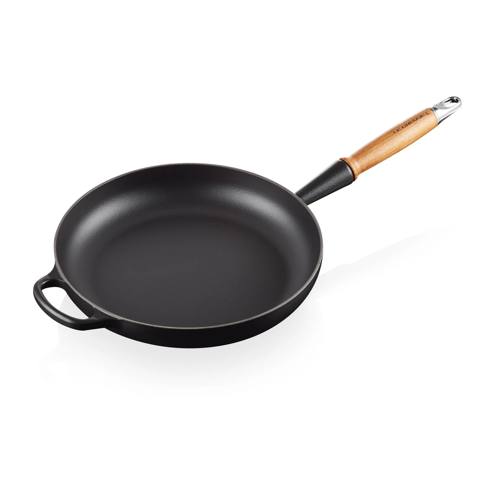 Le Creuset Le Creuset Signature stekpanna trähandtag 28 cm Matte Black