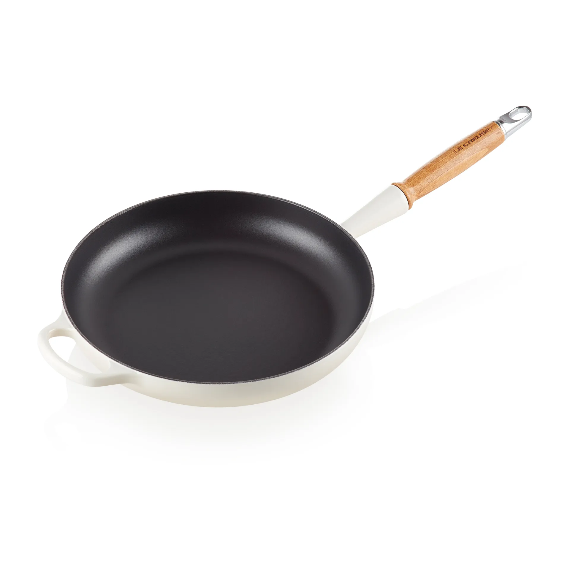 Le Creuset Le Creuset Signature stekpanna trähandtag 28 cm Meringue