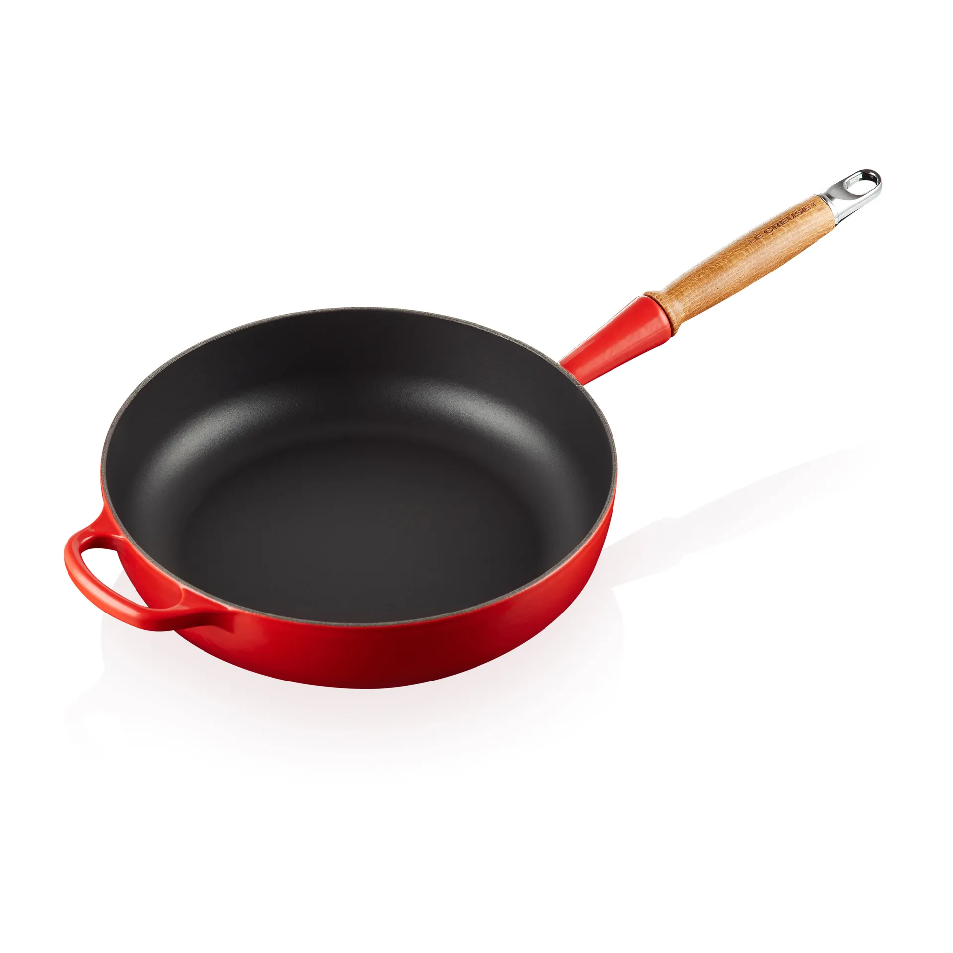 Le Creuset Le Creuset Signature traktörpanna trähandtag 28 cm Cerise
