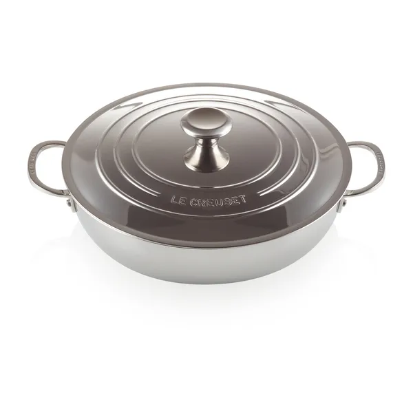 Signature 3-Ply låg gryta med lock, 4,8 l