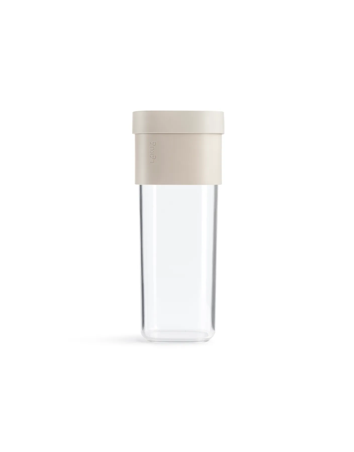 Lékué Boîte de rangement Lékué Flip taille grande Beige