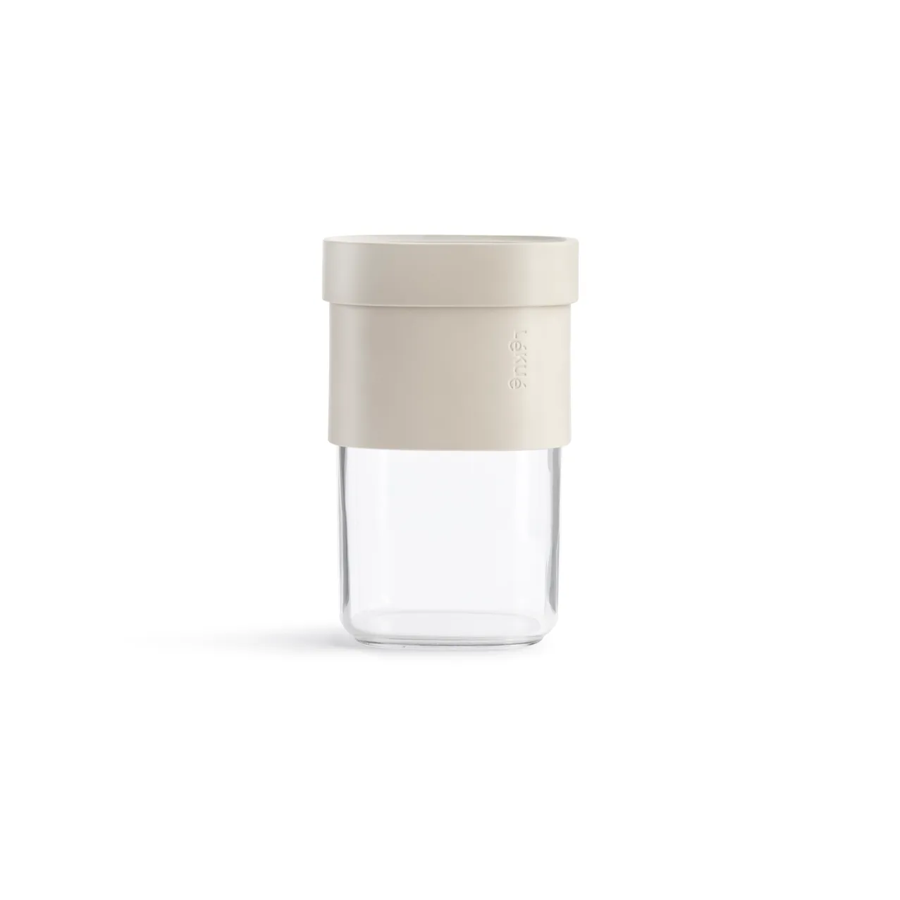 Lékué Boîte de rangement Lékué Flip taille moyenne Beige