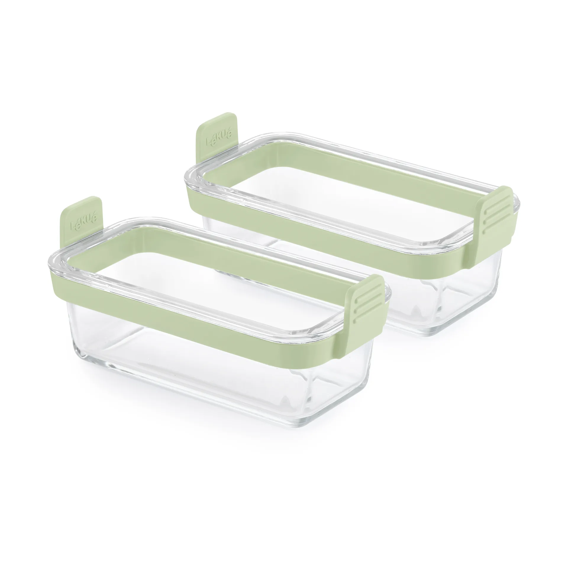 Lékué Lékué Air fryer rektangulær glasform 2‑stk Transparent