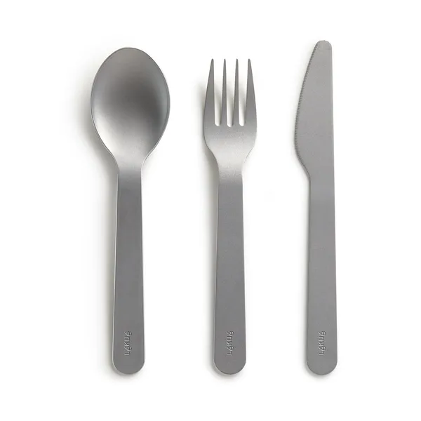 Lékué Basics To Go bestickset 3 delar, Rostfritt stål
