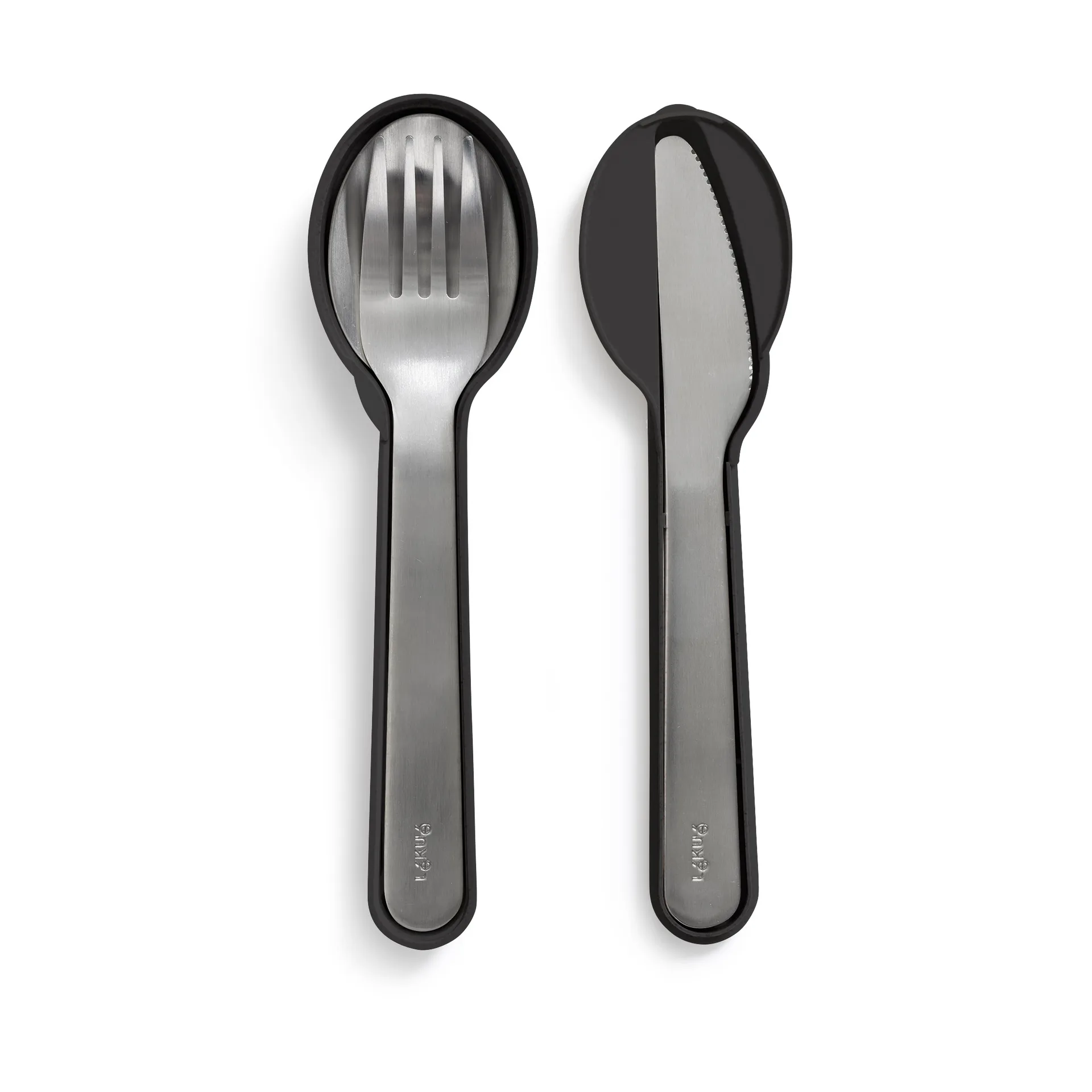 Lékué Lékué bestiksæt med etui 5 dele Black