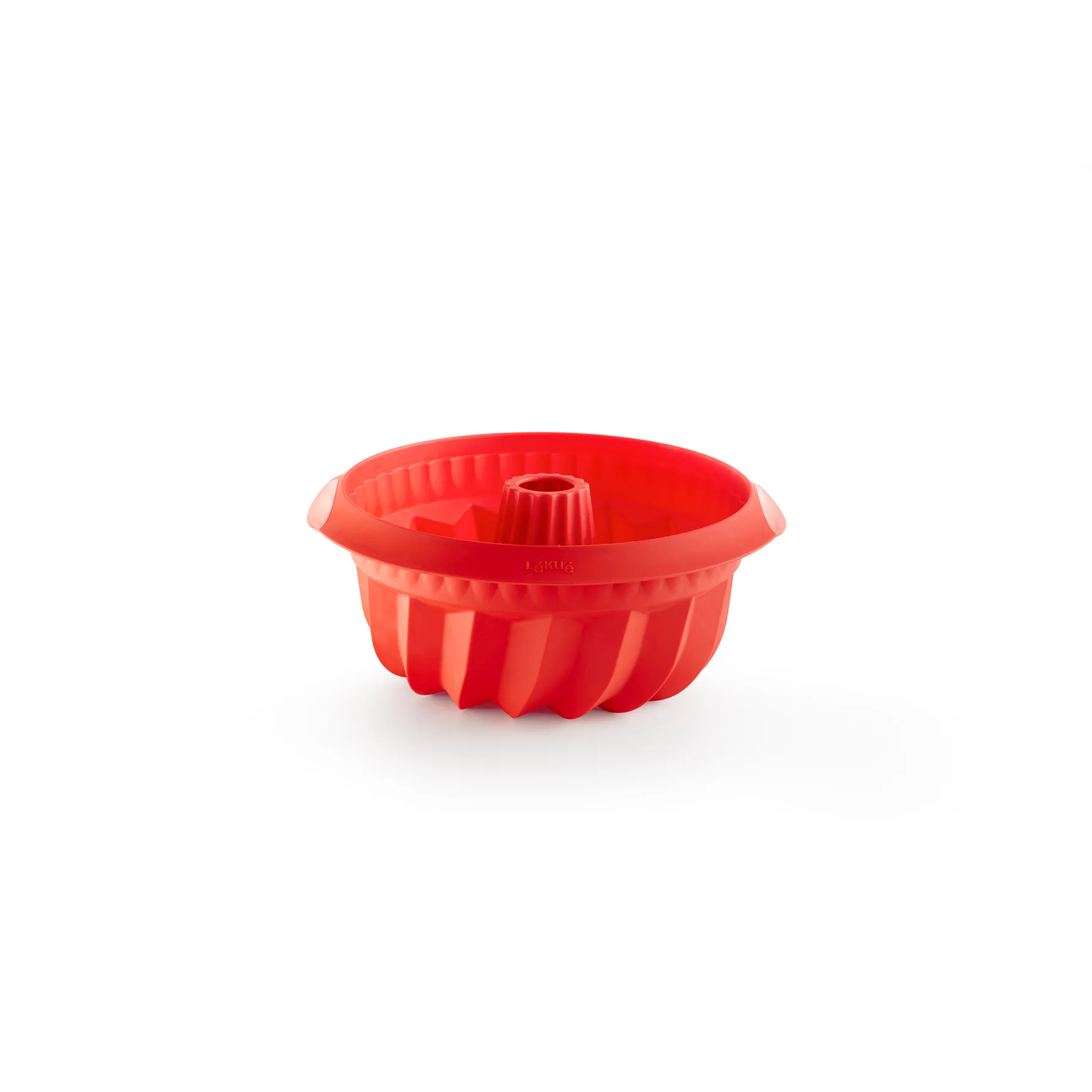 Lékué Lékué dyb savarinform silikone Ø22 cm Rød