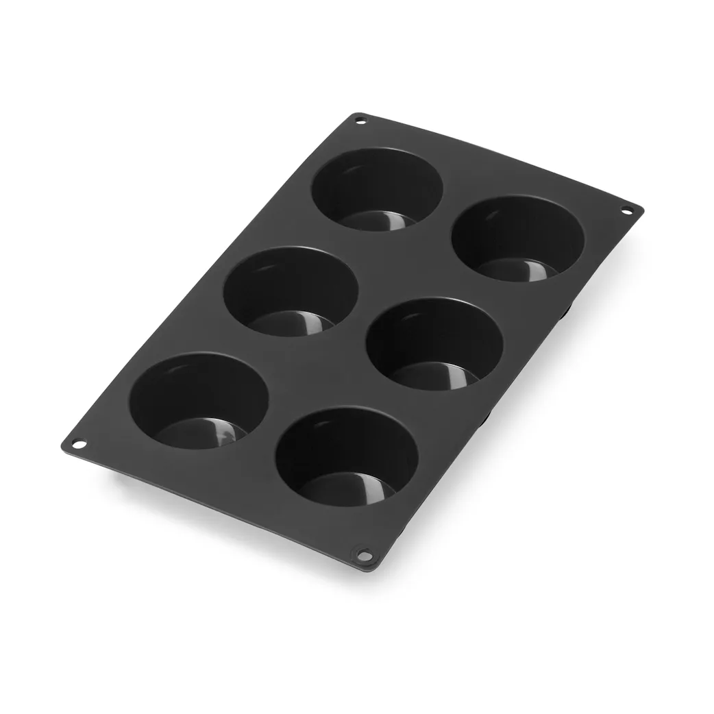 Lékué Lékué muffinsform silikone 6 stk Sort