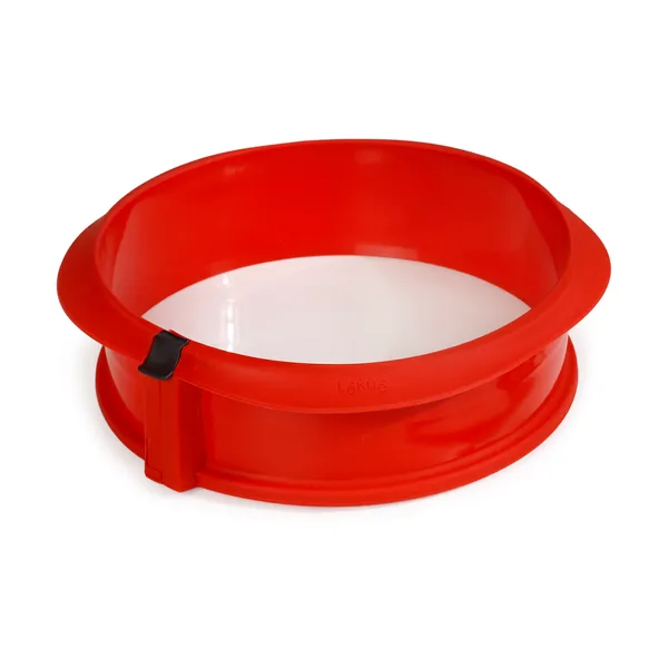 Lékué springform med tallrik röd, 23 cm