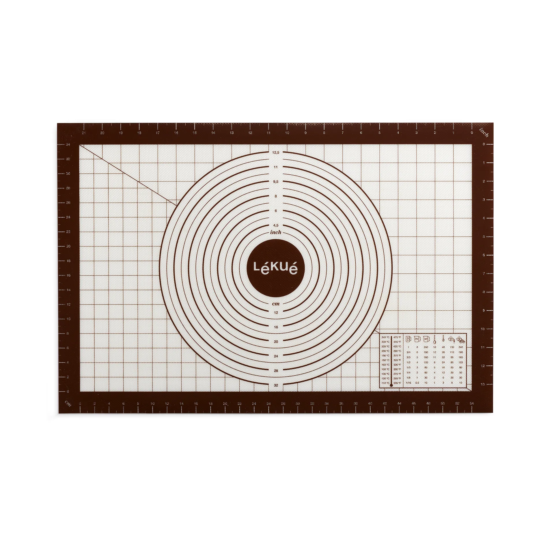 Lékué Tapis antiadhésif pour pâte cm Lékué Blanc