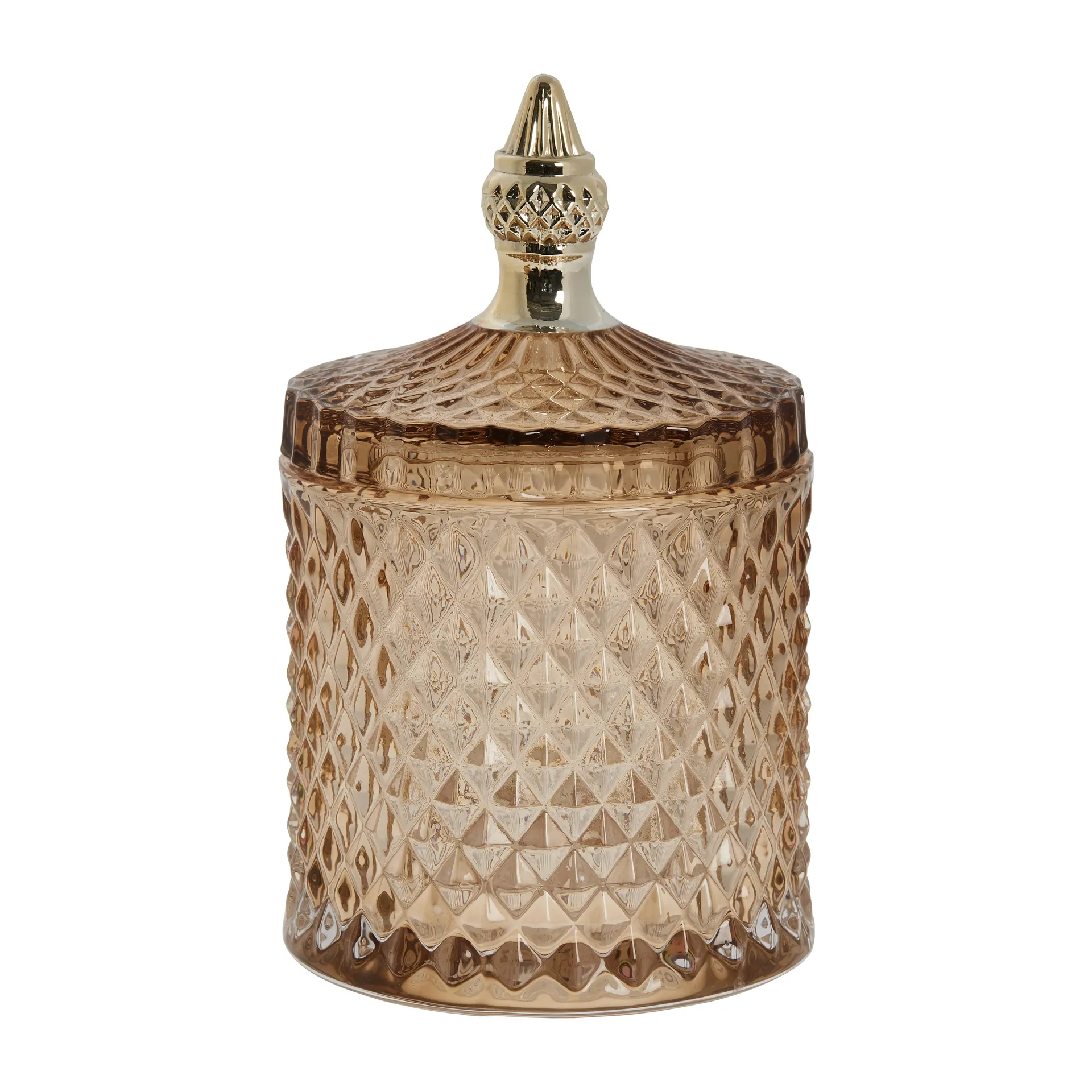 Lene Bjerre Bocal avec couvercle Miya Ø10,5cm Golden brown