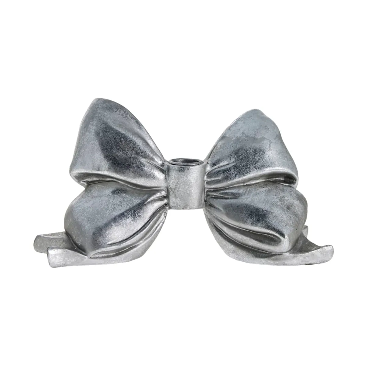Lene Bjerre Bougeoir Serafina bow 12,7 cm Argent antique