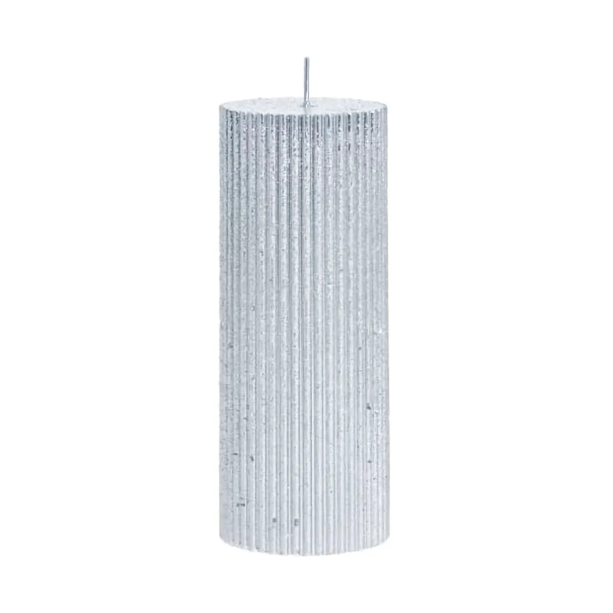 Lene Bjerre Bougie Lissa Ø6x15 cm Argent