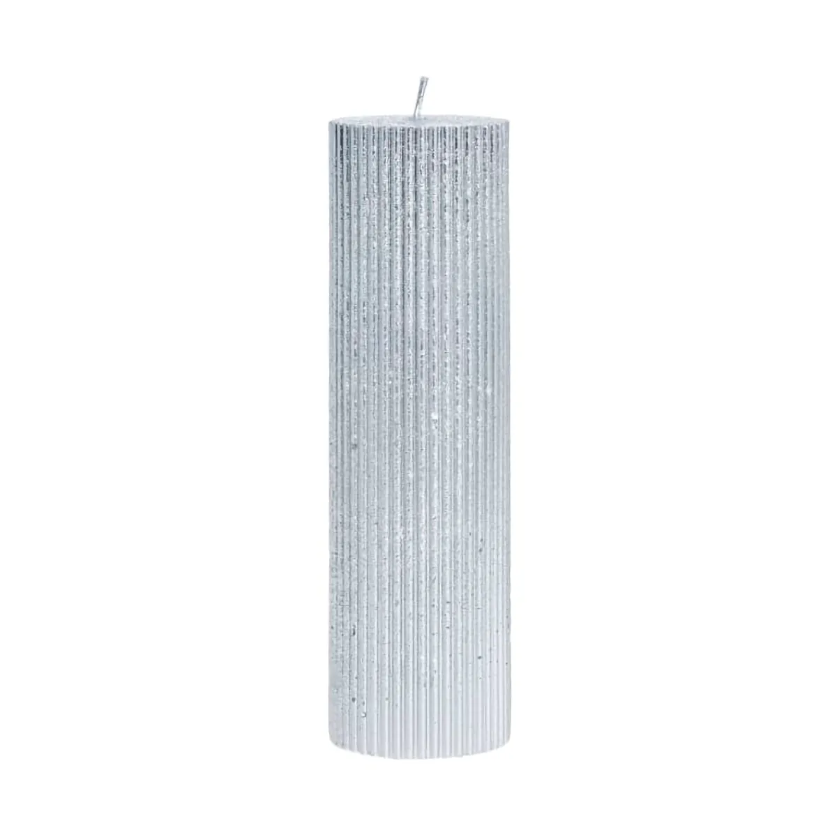 Lene Bjerre Bougie Lissa Ø6x20 cm Argent