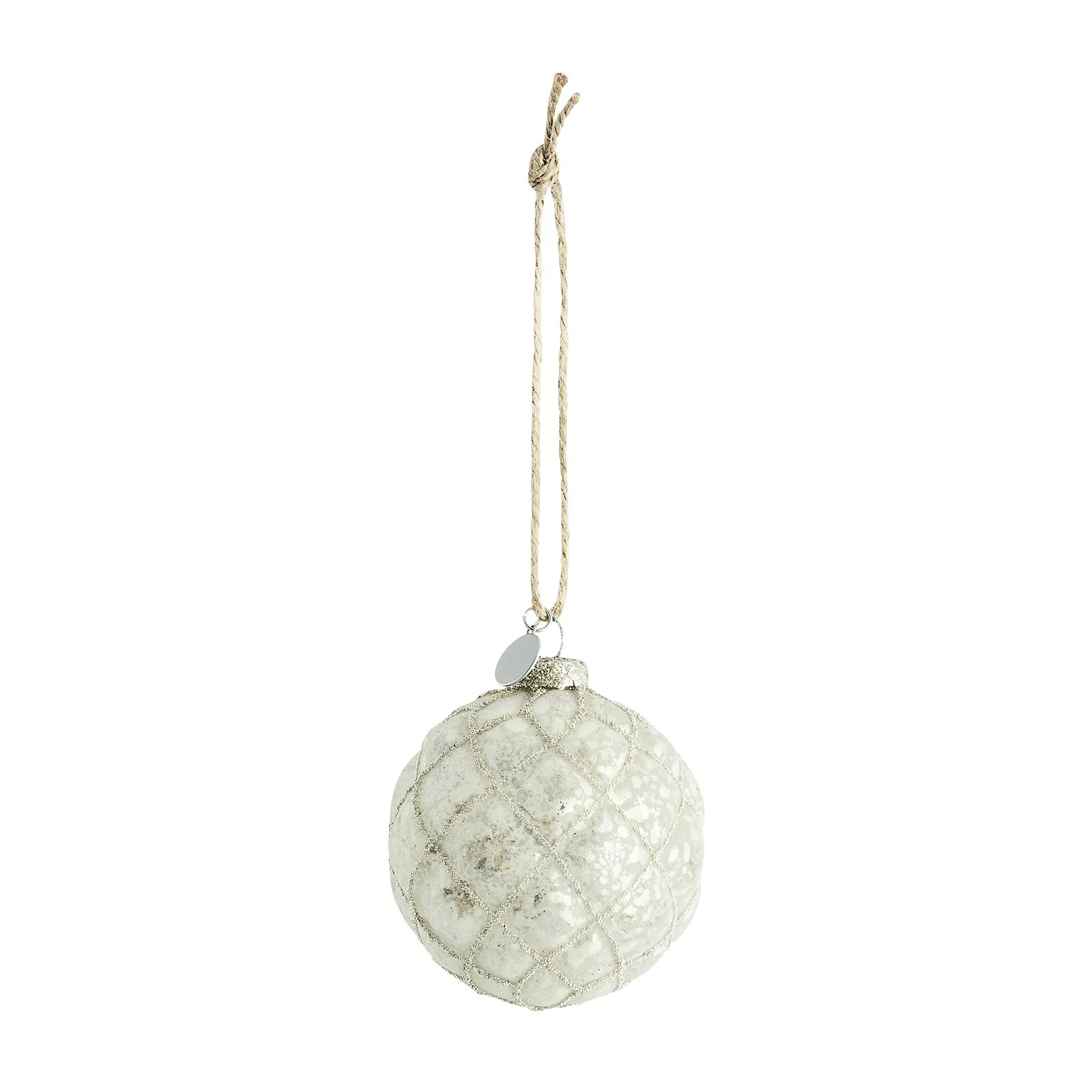 Lene Bjerre Boule de Noël Norille Ø8 cm Off White