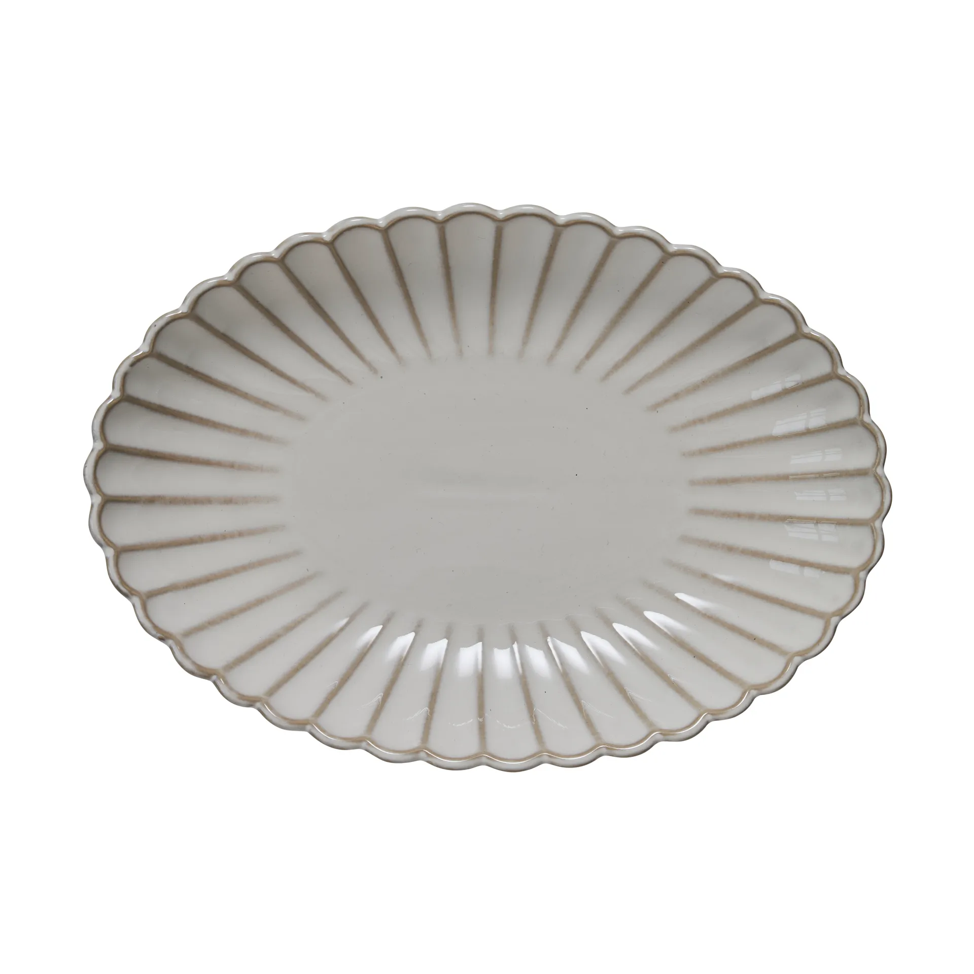Lene Bjerre Camille fad 22,5x15,5 cm Off White