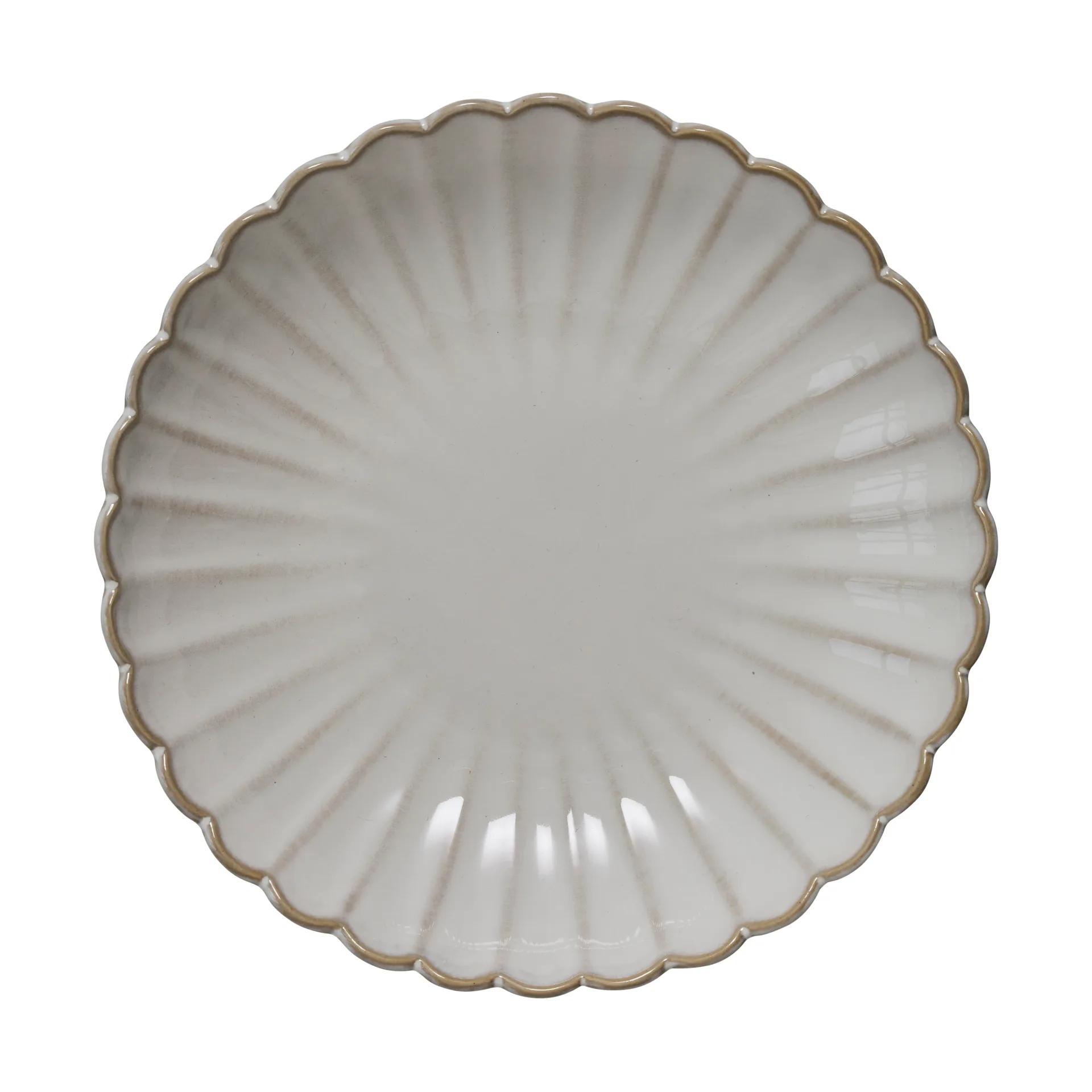 Lene Bjerre Camille tallerken &Oslash;19 cm Off White
