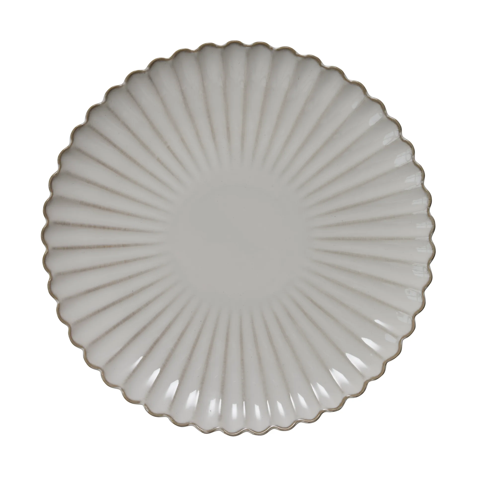 Lene Bjerre Camille tallerken &Oslash;27 cm Off White