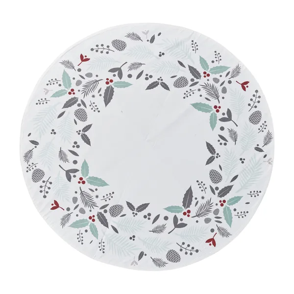 Cristivia julgransmatta Ø110 cm, white-multi