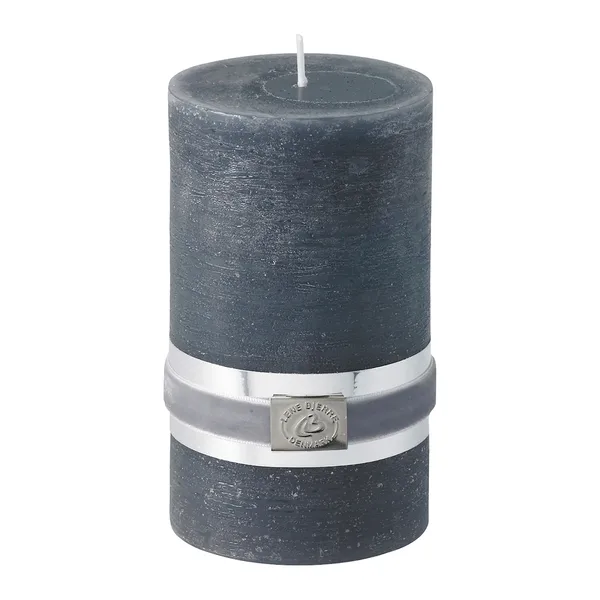 Lene Bjerre Rustic blockljus dark grey Ø7,5 cm, 12,5 cm