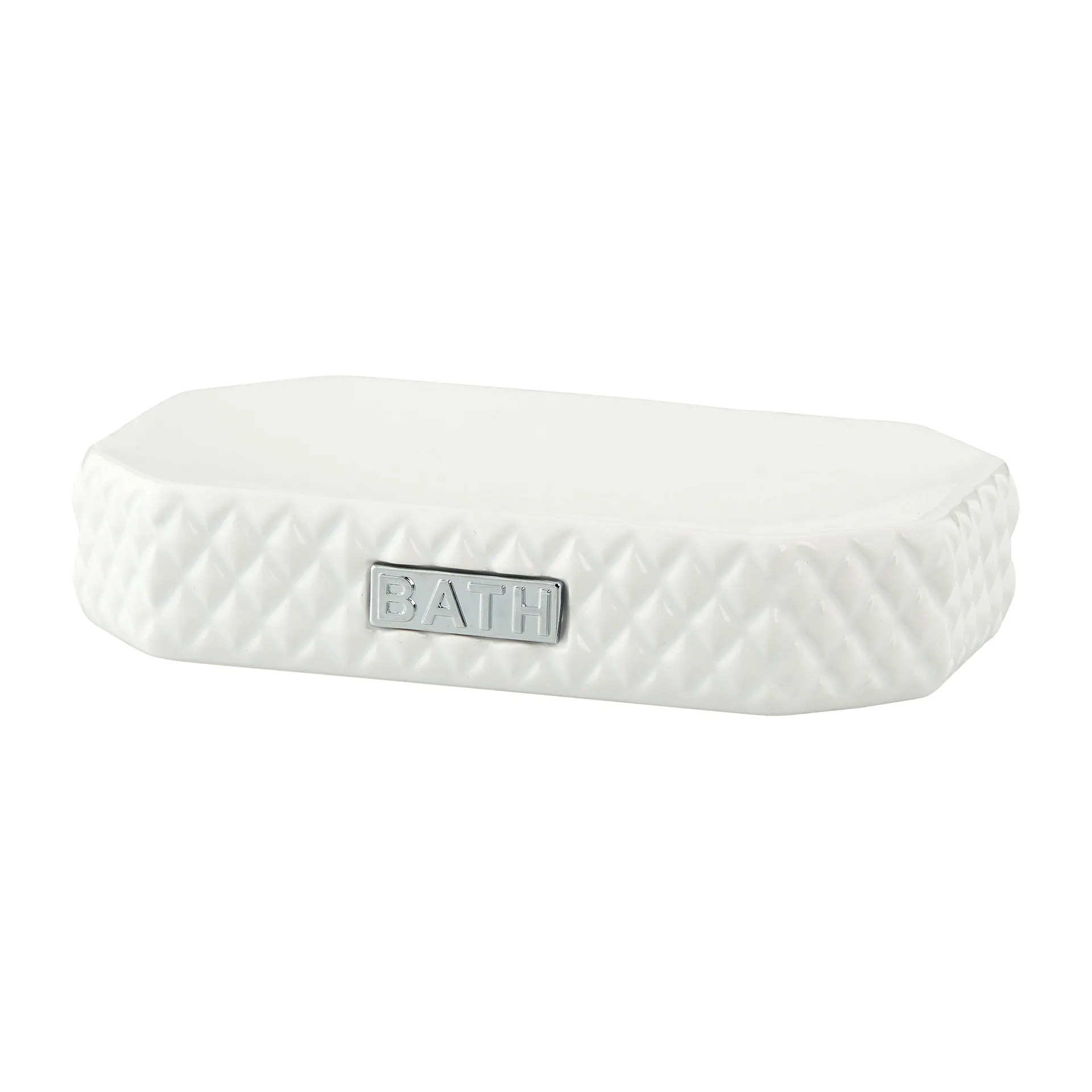 Lene Bjerre Porte-savon Marion 13,5x9 cm White-silver