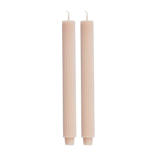 Ribbat ljus 25 cm 2-pack, bark