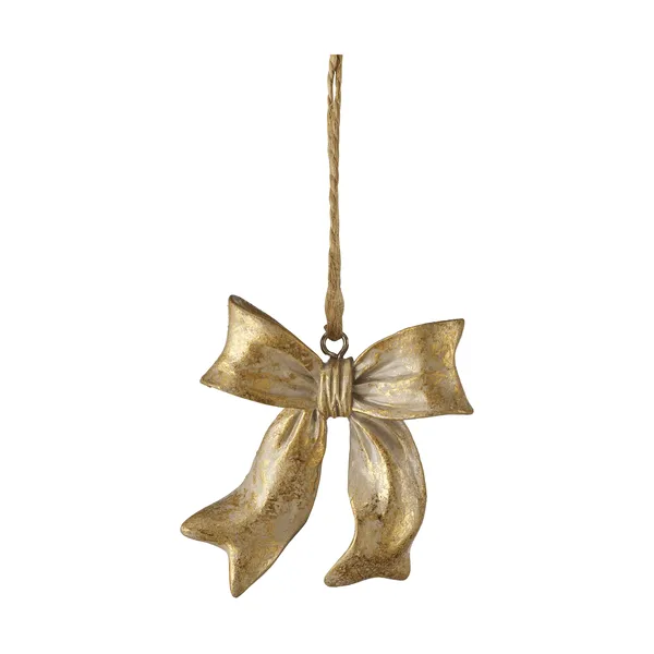 Serafina bow hänge, Guldfärgad, 6x2,5x6,7 cm