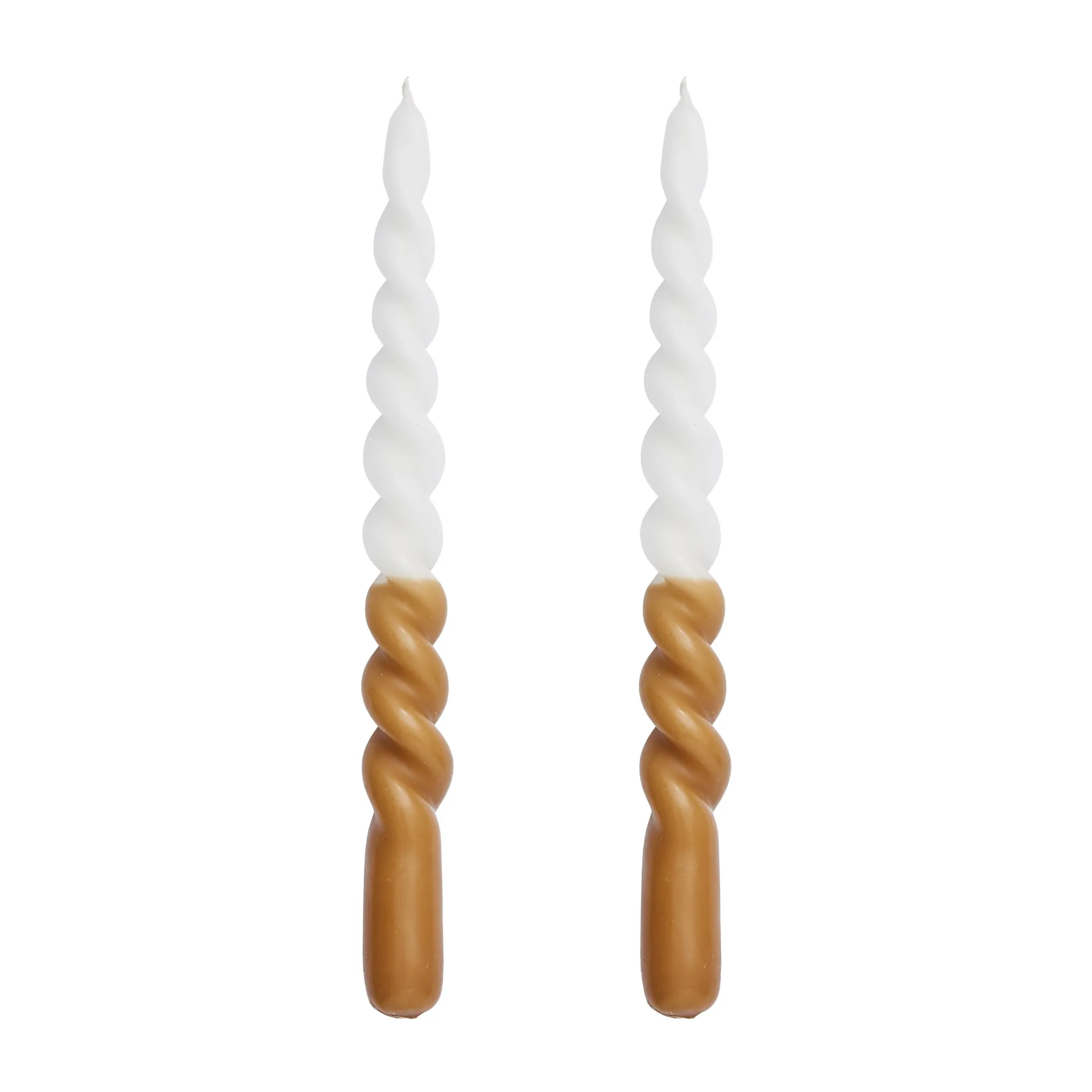 Lene Bjerre Twisted snoet lys tofarvet 25 cm 2-pak Golden brown/White