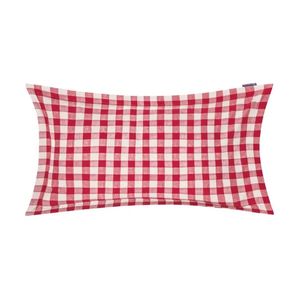 Checked Cotton Flannel örngott 50x90 cm, Red-light