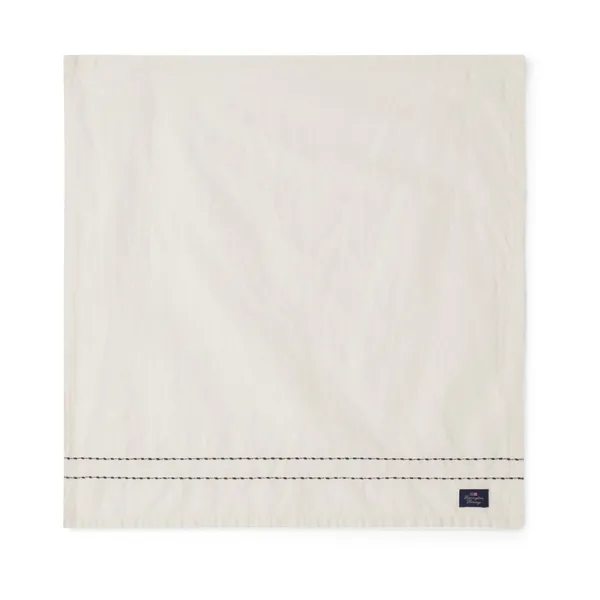 Cotton Linen tygservett stitches 50x50 cm, Off
