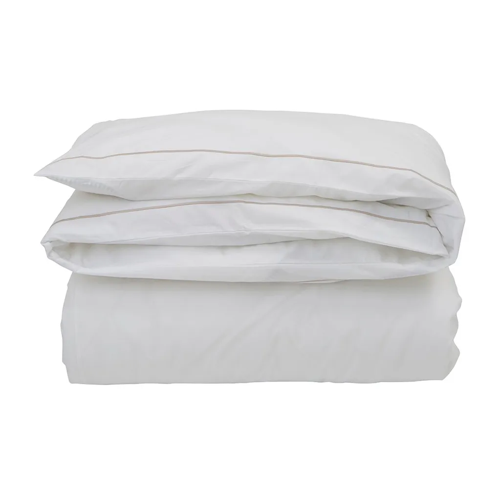 Lexington Housse de couette Hotel Percale cm Blanc-beige clair